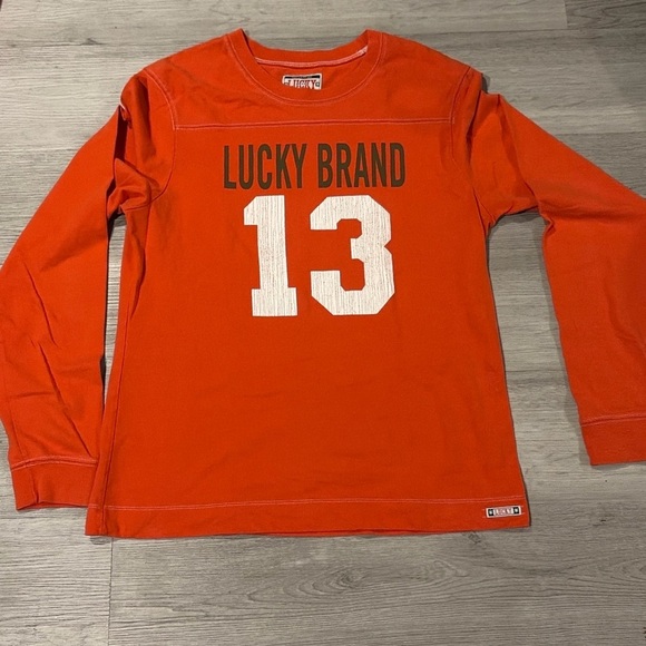 Lucky Brand Tops - Lucky Brand Red Long Sleeve Shirt 1483